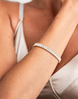 Bracciale in metallo con pietre in vetro crystal - Mya Accessories