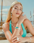 Bracciale blu a corda con stella marina - Mya Accessories