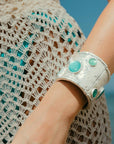 Bracciale a Manetta con Inserti Blu - Mya Accessories