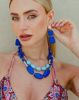 Collana multiliena tono blu - Mya Accessories