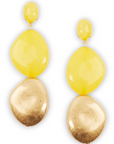 Orecchini con pepite giallo e color oro - Mya Accessories