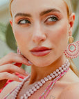Orecchino con perline rosa - Mya Accessories
