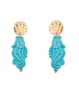 Orecchini cavalluccio marino turchese - Mya Accessories