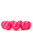 Bracciale con sfere XXL elastico in acrilico fucsia - Mya Accessories