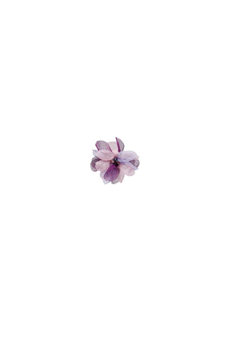 Spilla a fiore con microcristalli rosa e lilla - Mya Accessories