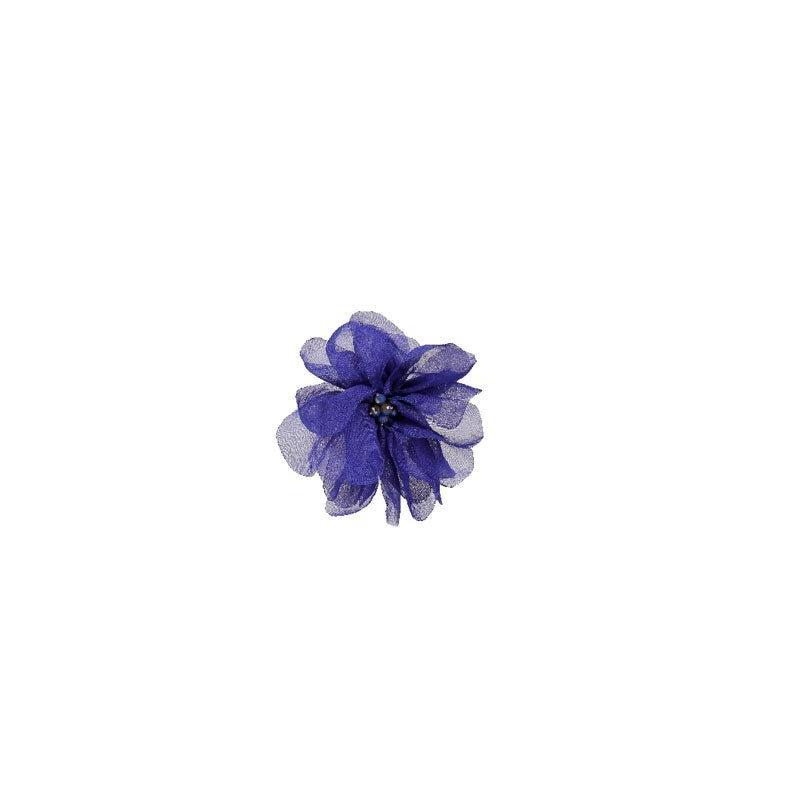 Spilla Donna Con Fiore In Lega Smaltata E Strass Blu - Design 3D Elegante, Confezione Regalo - Coolmetaljacket - 5