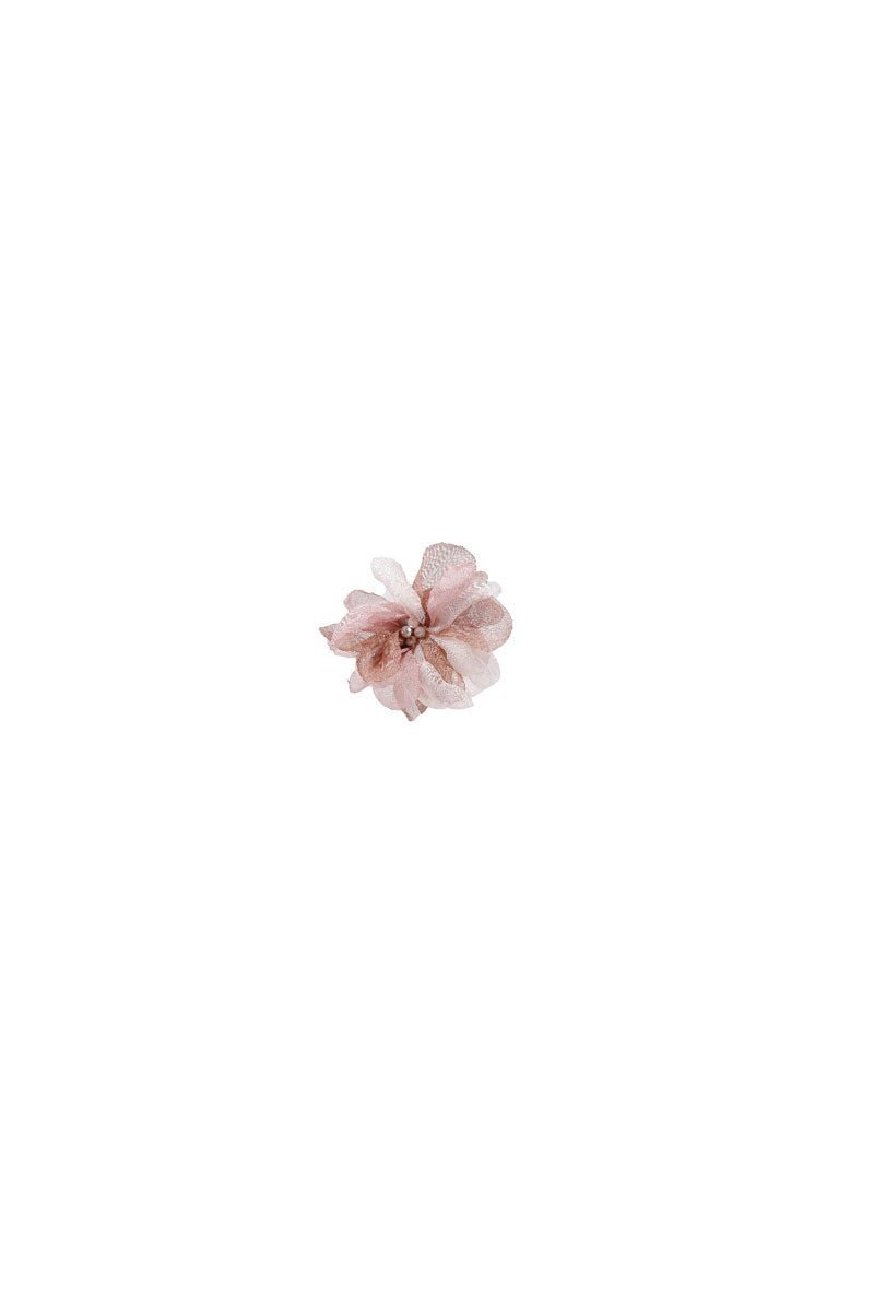 Spilla a fiore con microcristalli rosa e beige - Mya Accessories