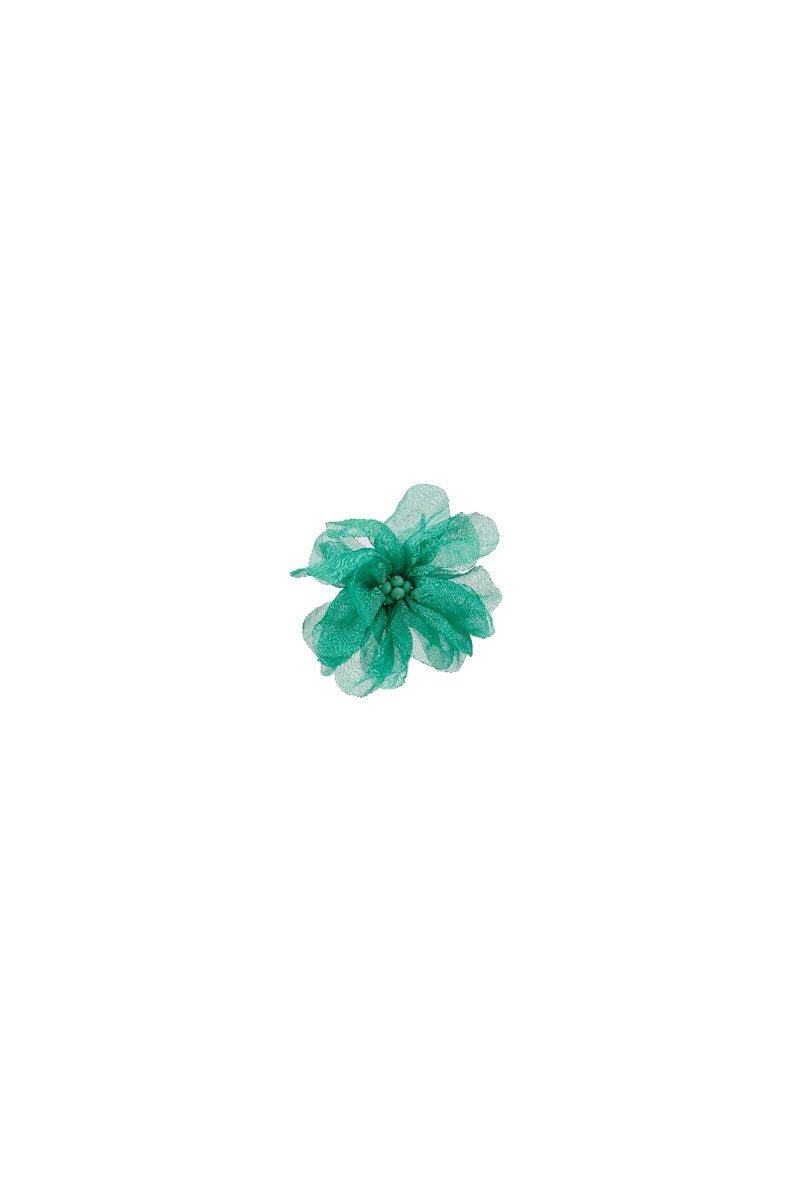Spilla a fiore con microcristalli verde - Mya Accessories