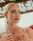 Collana charms pesce in Metallo color Oro - Blu e Rosso - Mya Accessories