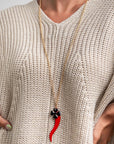 collana-corno-smaltato-rosso-3-Mya Accessories