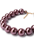 Girocollo con balls in acrilico colore rosa - Mya Accessories