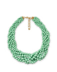 collana-girocollo-intrecciata-pietre-verde- Mya Accessories