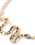 Girocollo in metallo, con serpente - Mya Accessories