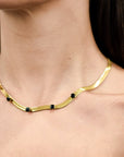 collana-girocollo-snake-microcristalli-neri-3 Mya Accessories