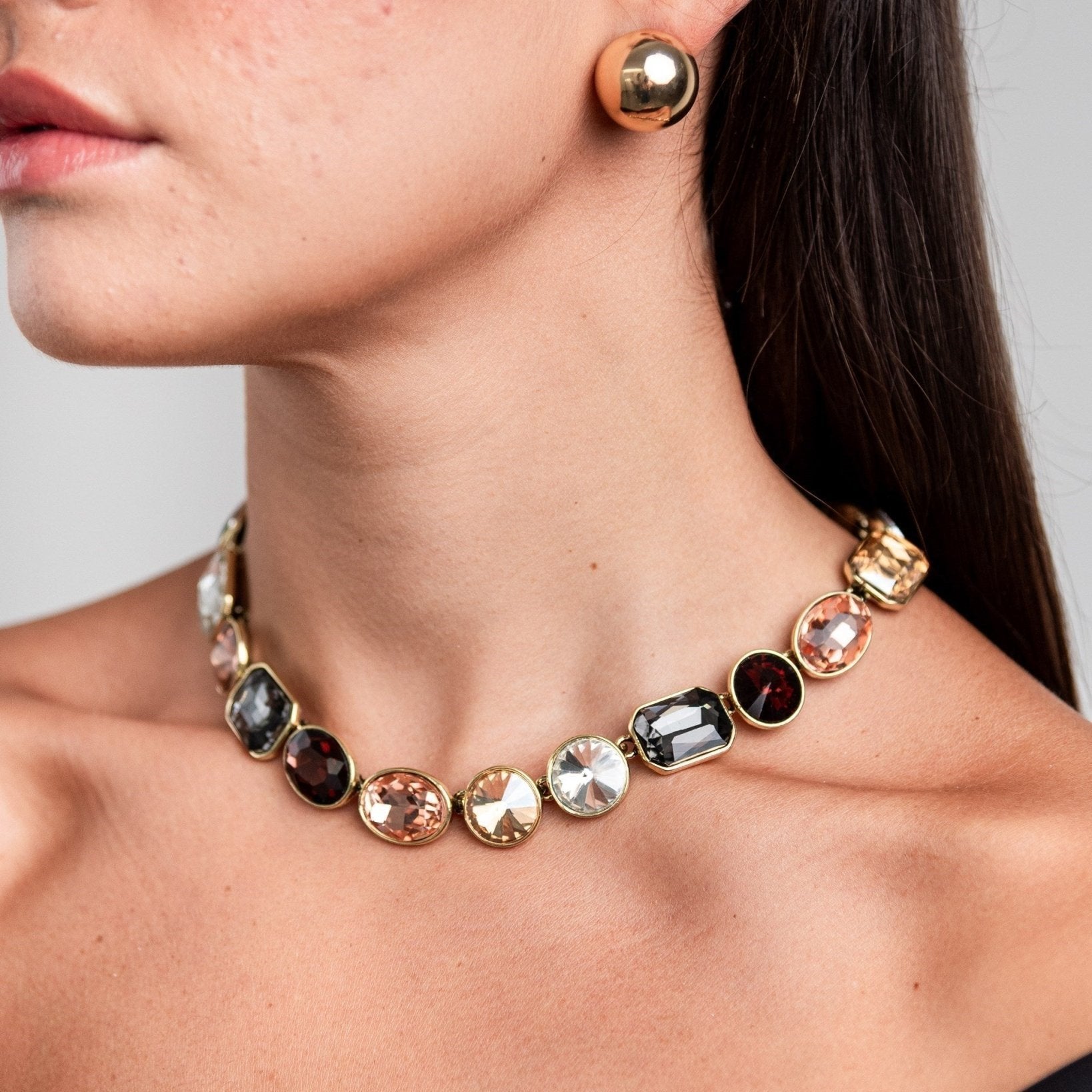 collana-girocollo-vetro-multicolore-3-Mya Accessories