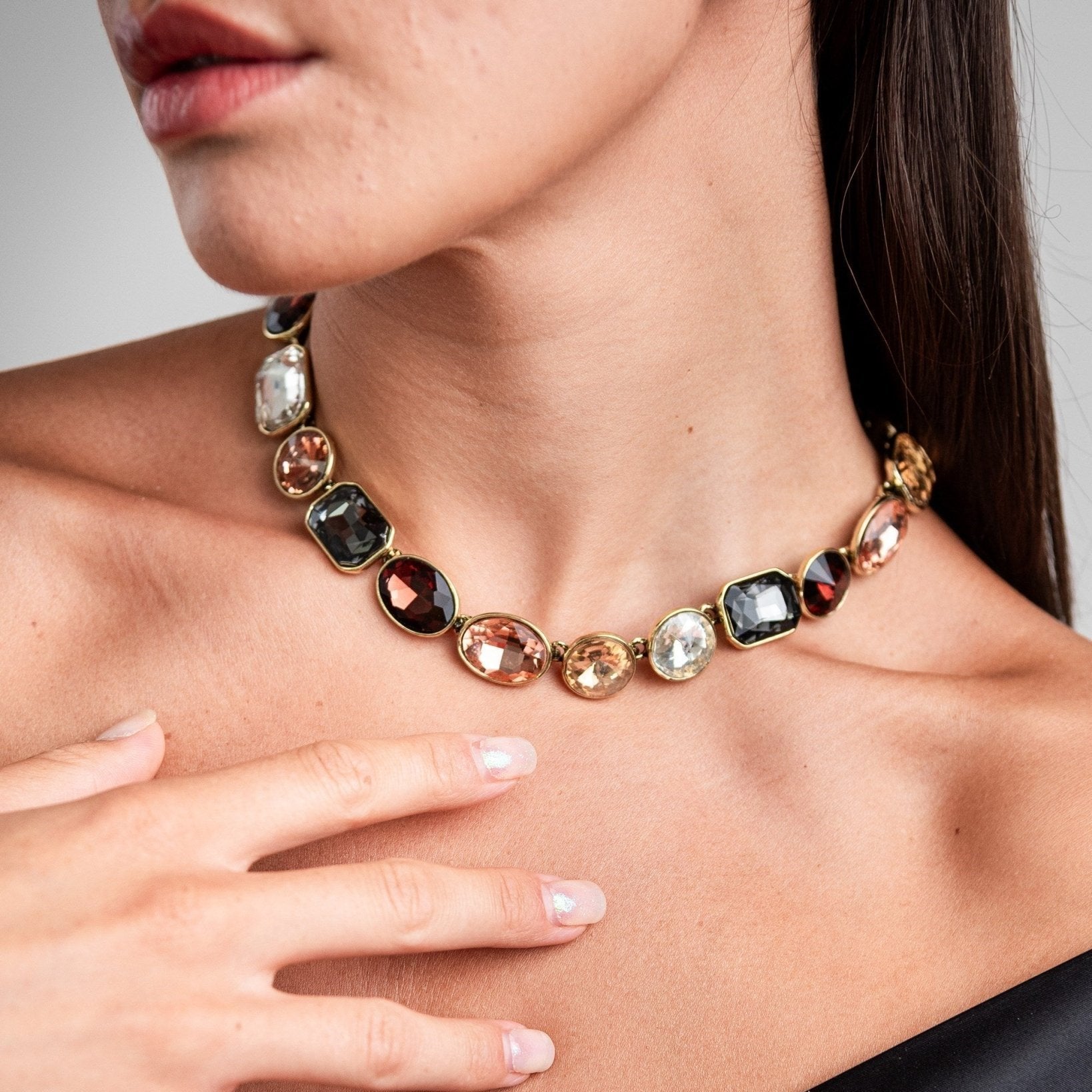 collana-girocollo-vetro-multicolore-4-Mya Accessories