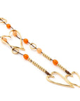collana-laccio-pendente-cuore-metallo-pietre-acrilico-arancio-2-Mya Accessories