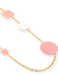 collana-lunga-geometrici-acrilico-bianchi-rosa-2-Mya Accessories