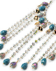 Collana con microcristalli azzurri - Mya Accessories