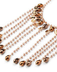 Collana con microcristalli bronzo - Mya Accessories