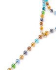 Collana lunga con sfere in vetro multicolore - Mya Accessories