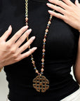 collana-microcristalli-arancio-rossi-3- Mya Accessories