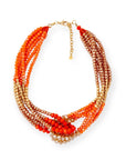 collana-multifilo-intrecciata-arancio-Mya Accessories