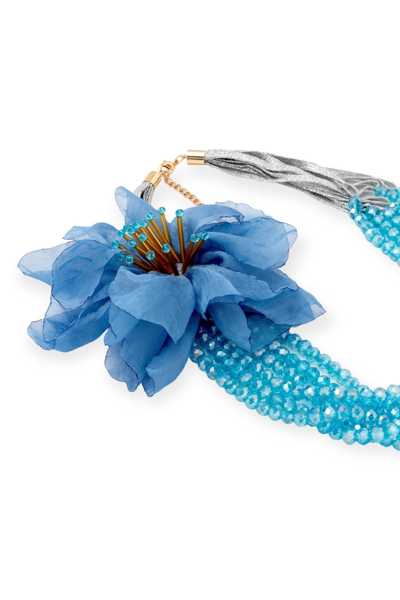 collana-multifilo-microcristalli-azzurro-spilla-fiore-2-Mya Accessories