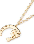 Collana lunga con pendente a ferro di cavallo in metallo - Mya Accessories