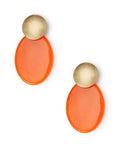 Orecchini in resina colore arancio - Mya Accessories
