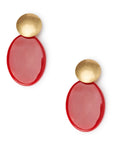 Orecchini in resina colore rosso - Mya Accessories