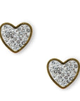 Orecchini cuore con strass crystal - Mya Accessories