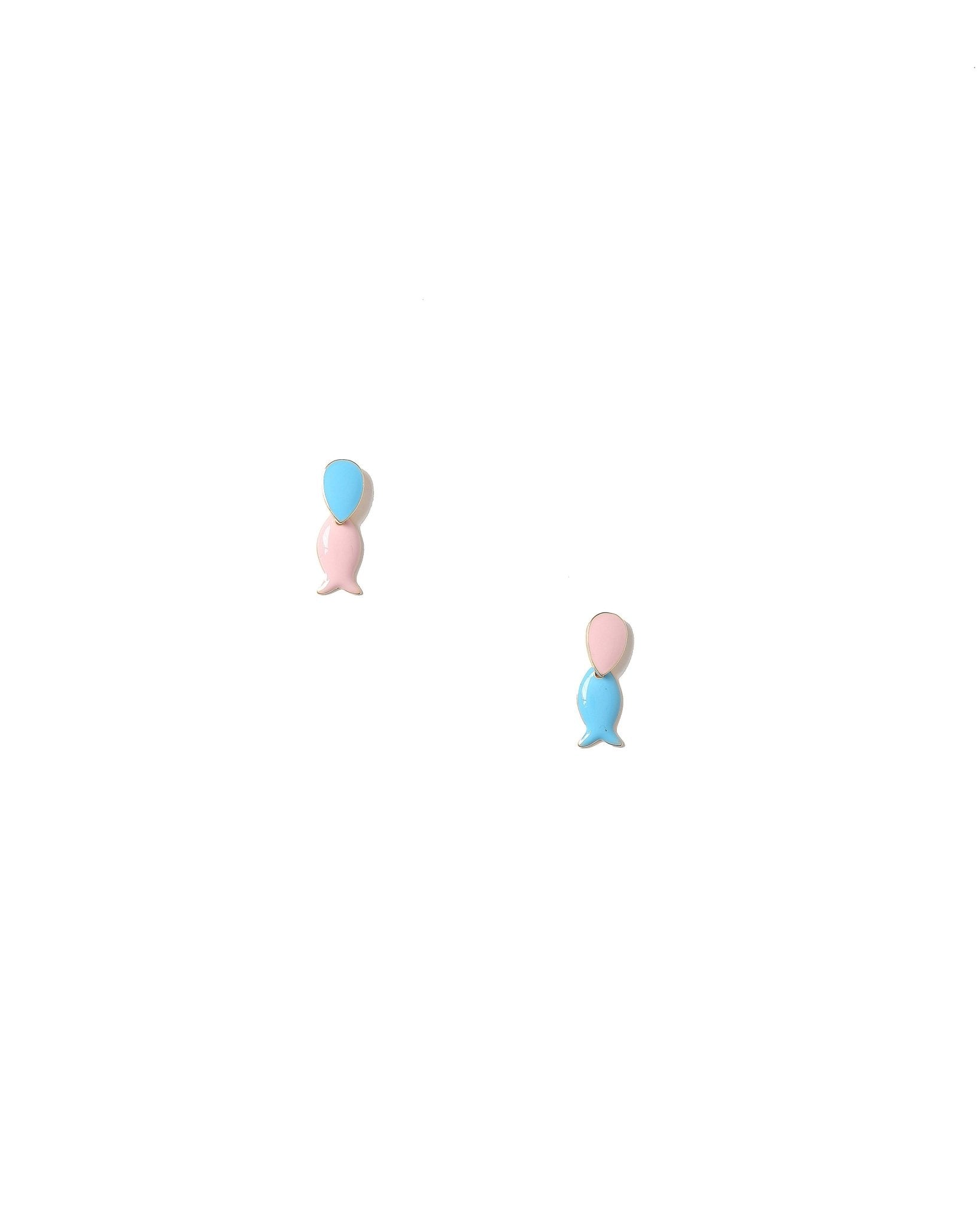 orecchini-pesciolini-rosa-azzurro- Mya Accessories