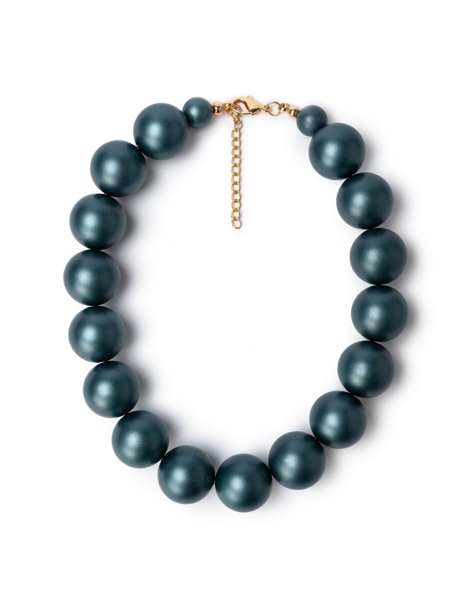 Girocollo con balls in acrilico colore blu - Mya Accessories