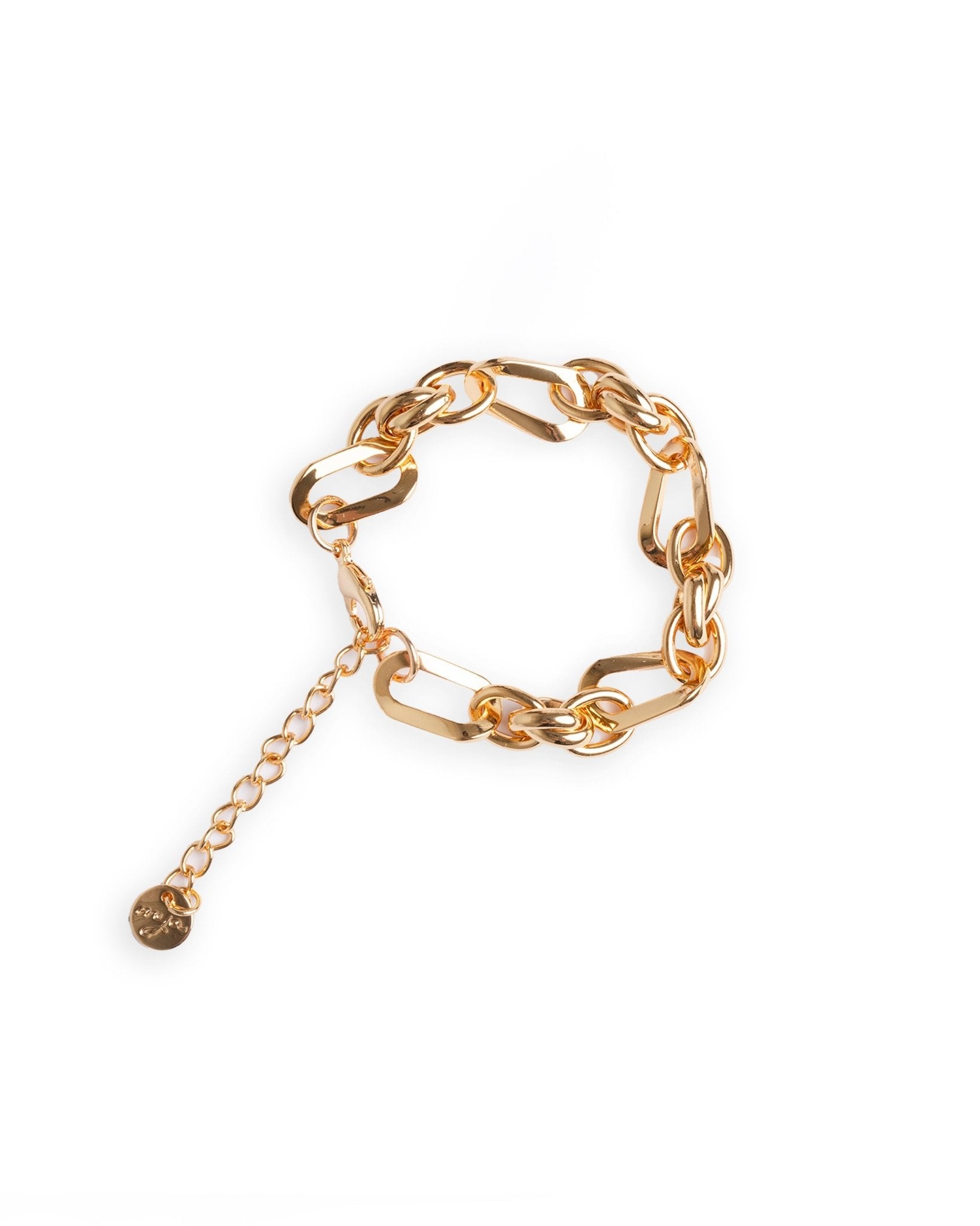 Bracciale a catena in metallo colore oro lucido - Mya Accessories