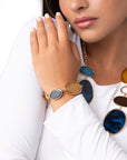 Bracciale con inserti ovali multicolore - Mya Accessories