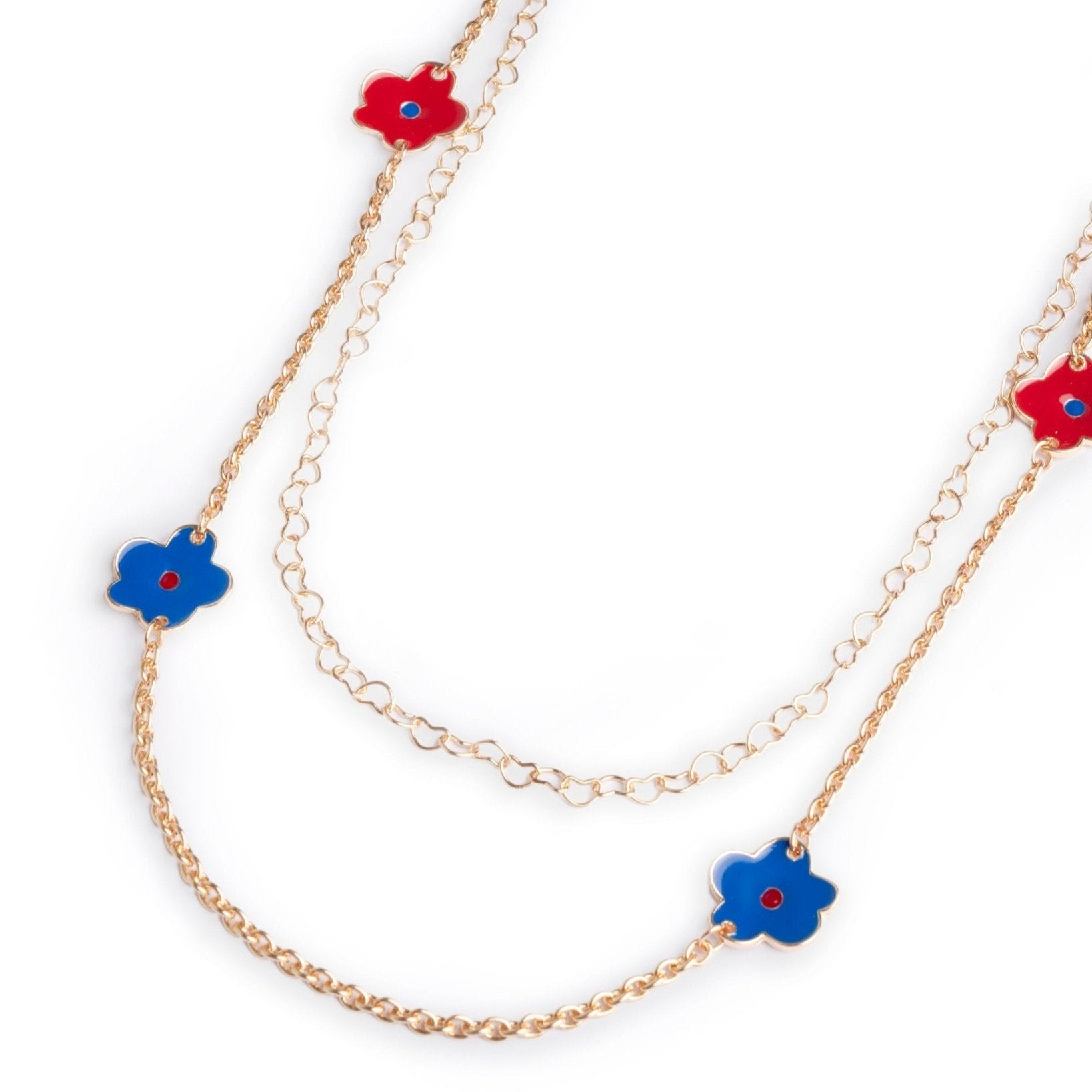 Bocar 3 strati gioielli set lunga catena pendente perla collana Bocar 3 strati gioielli set lunga catena pendente perla collana