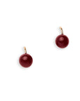 Orecchini con sfera in acrilico ruggine - Mya Accessories