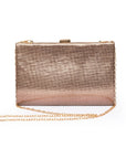Borsa pochette lucida colore oro - Mya Accessories