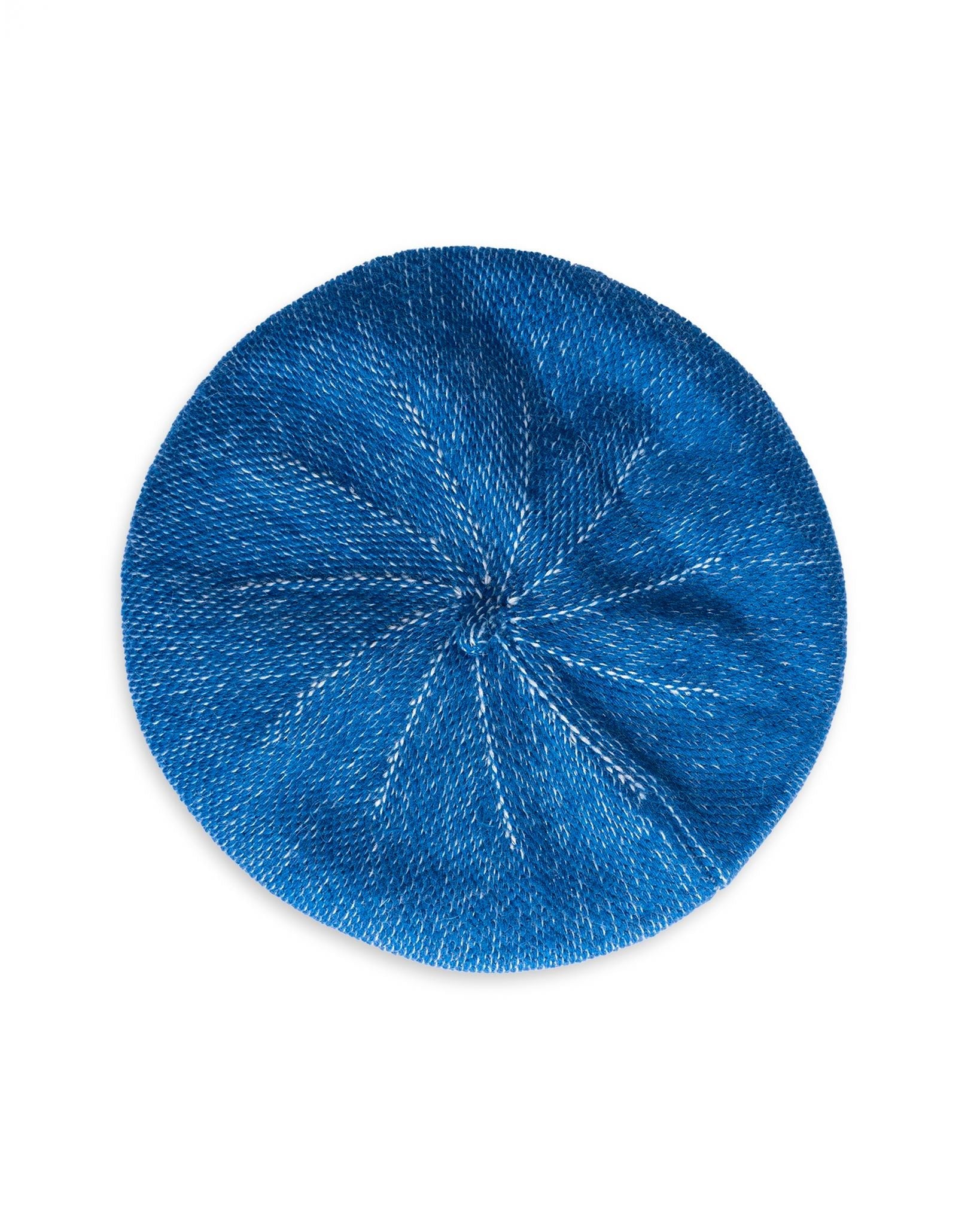 Basco in lana con finitura brillante blu - Mya Accessories