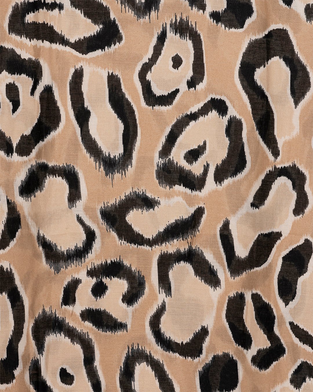 Sciarpa misto cotone beige con stampa animalier - Mya Accessories