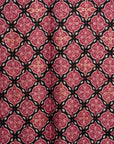 Sciarpa misto cotone magenta con stampa geometrica - Mya Accessories