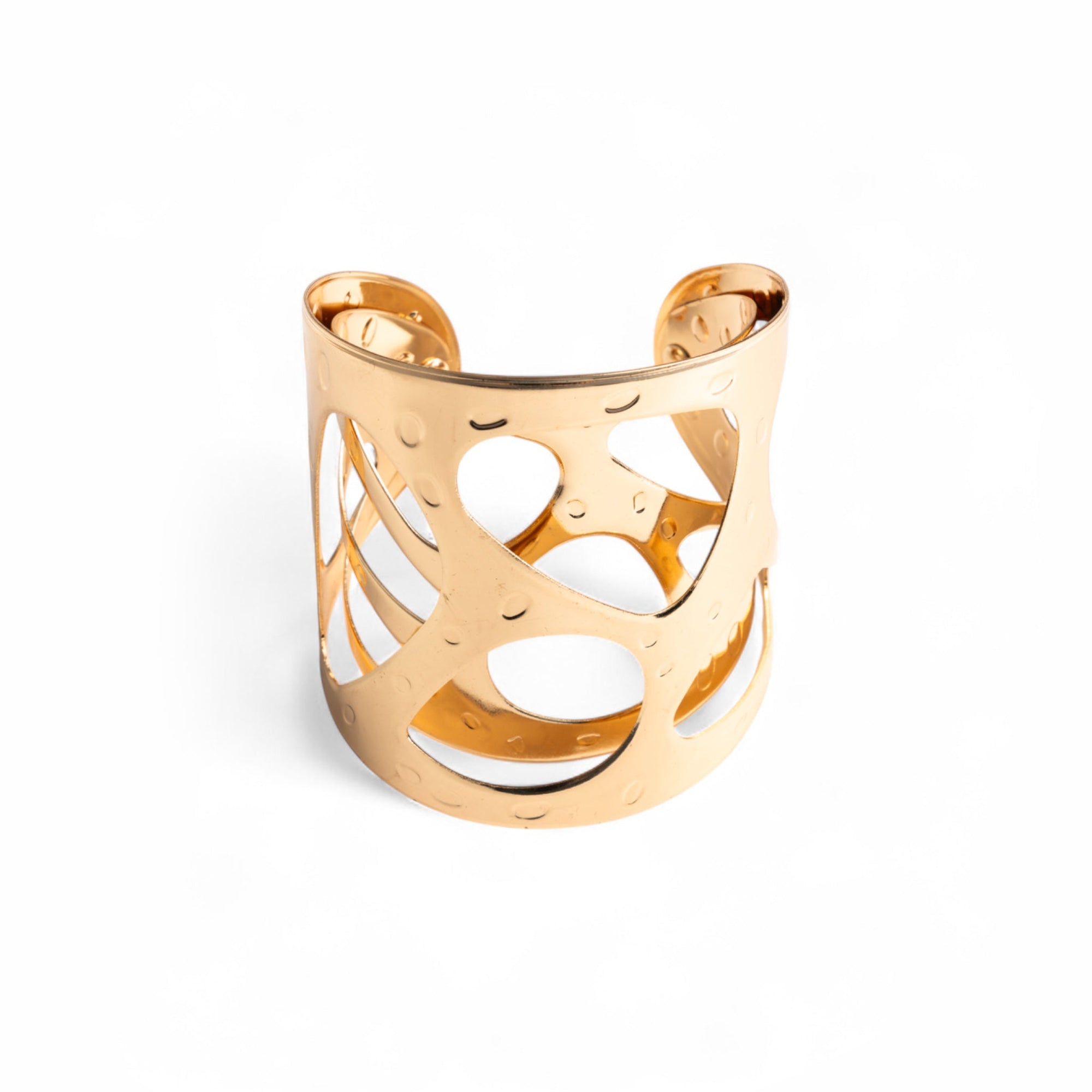 Bracciale rigido cuff con design in metallo - Mya Accessories