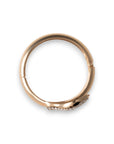 Bracciale rigido a manetta con serpente ricoperto di strass - Mya Accessories