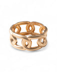 Bracciale rigido a manetta in metallo con design a maglia - Mya Accessories
