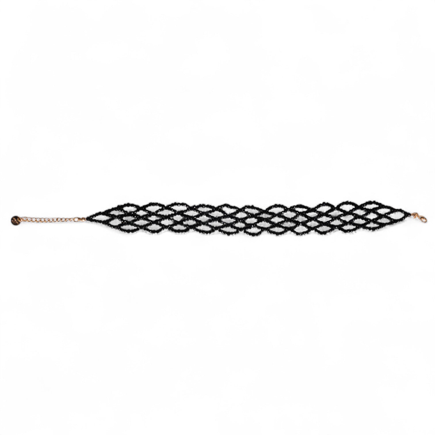Chocker a rete di microcristalli neri - Mya Accessories
