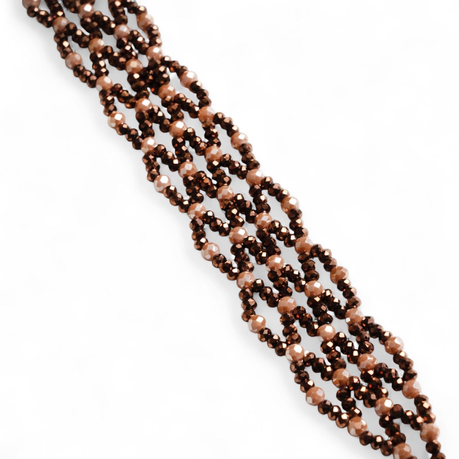 Chocker a rete di micro cristalli bronzo - Mya Accessories