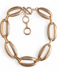 Collana girocollo a maglie ovali in metallo - Mya Accessories