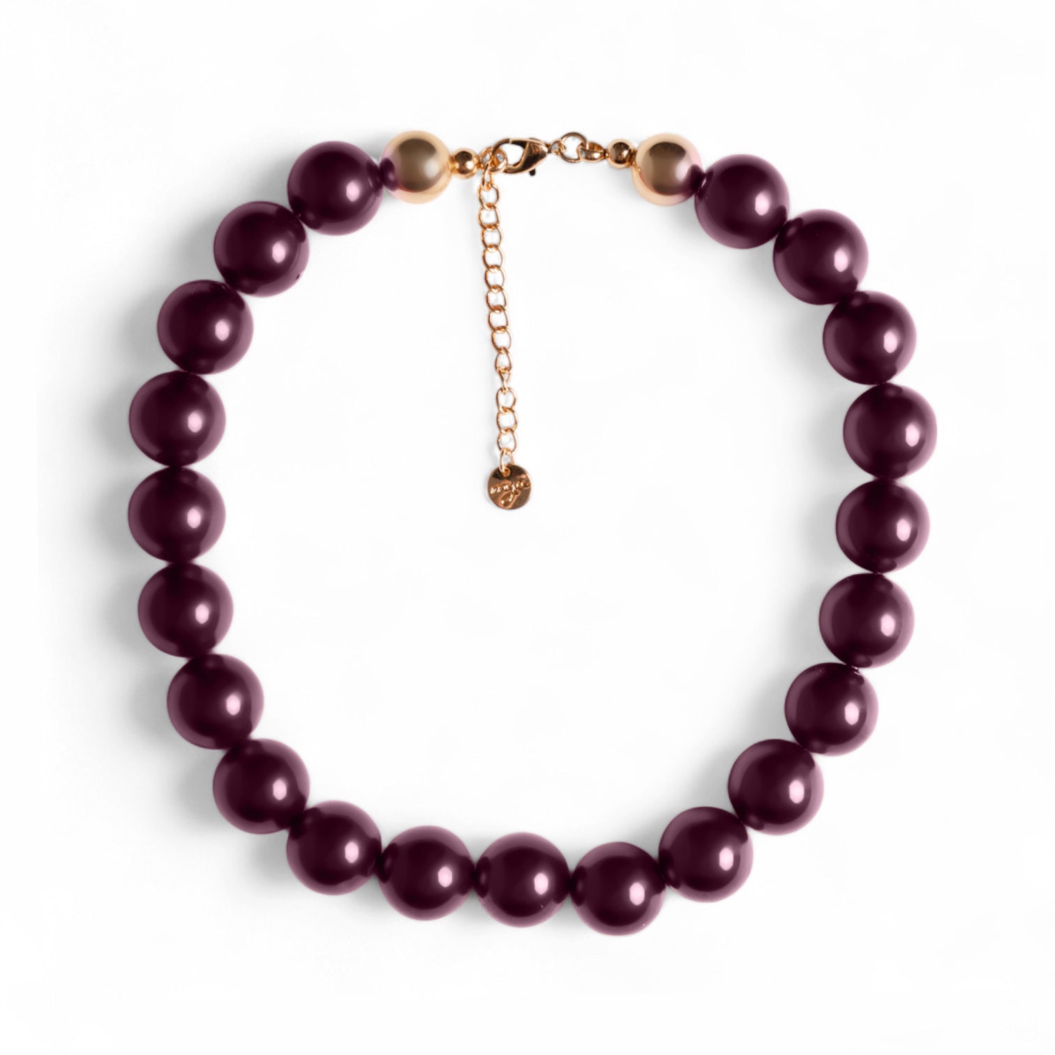 Collana girocollo con sfere tono viola - Mya Accessories