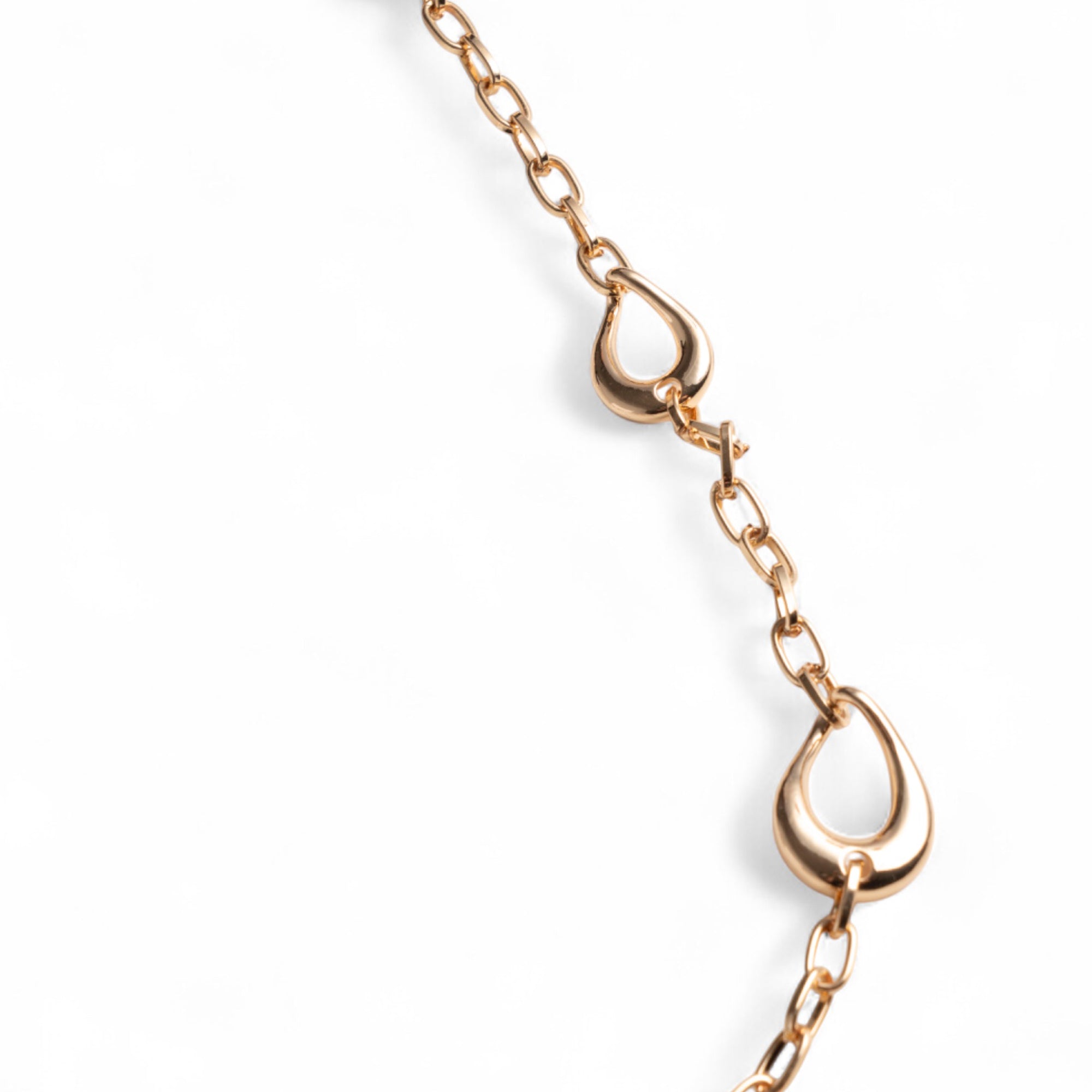 Collana lunga in metallo con inserti a forma di goccia - Mya Accessories